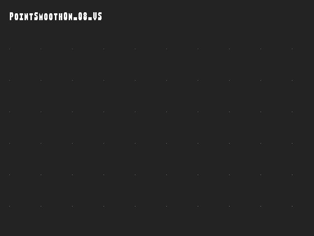 Golden image for Point_size::PointSmoothOn_08_VS in xemu