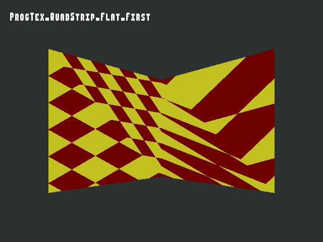 Golden image for Shade_model::ProgTex_QuadStrip_Flat_First in xemu