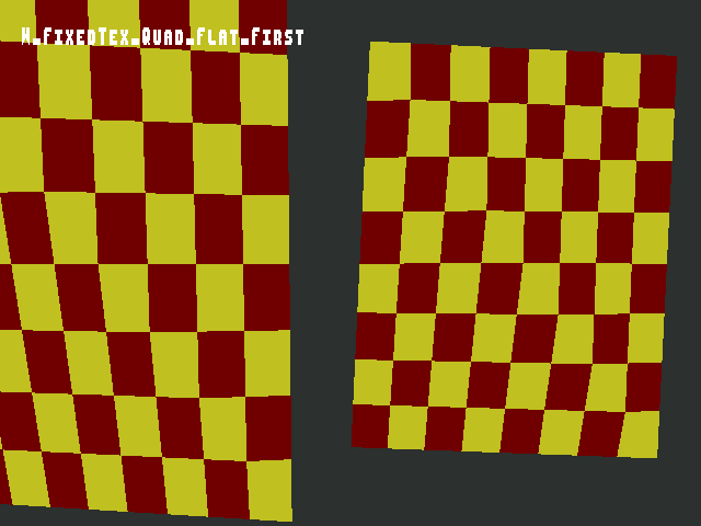 Golden image for Shade_model::W_FixedTex_Quad_Flat_First in xemu