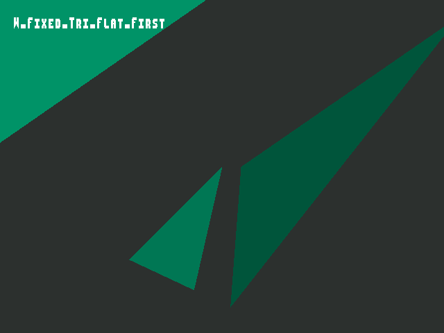 Golden image for Shade_model::W_Fixed_Tri_Flat_First in xemu