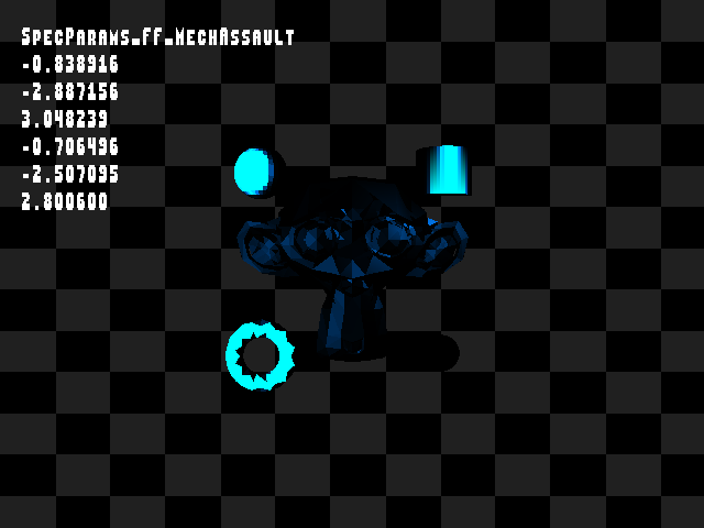 Golden image for Specular::SpecParams_FF_MechAssault in xemu