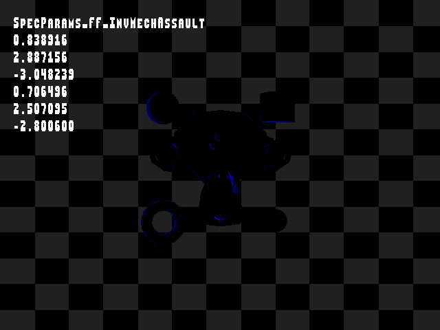 Golden image for Specular_back::SpecParams_FF_InvMechAssault in xemu