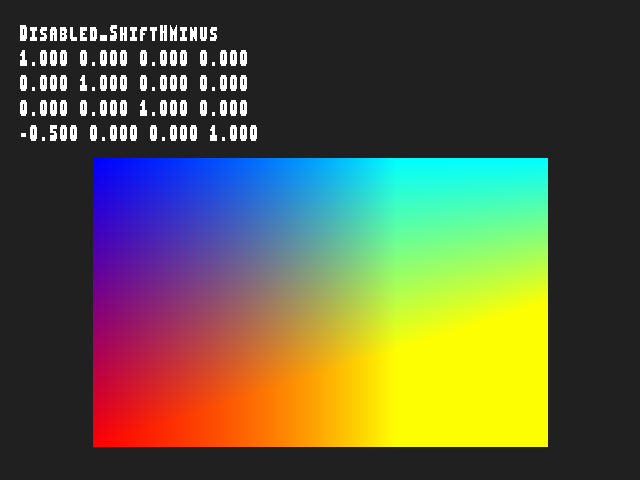 Golden image for Texgen_with_texture_matrix::Disabled_ShiftHMinus in xemu