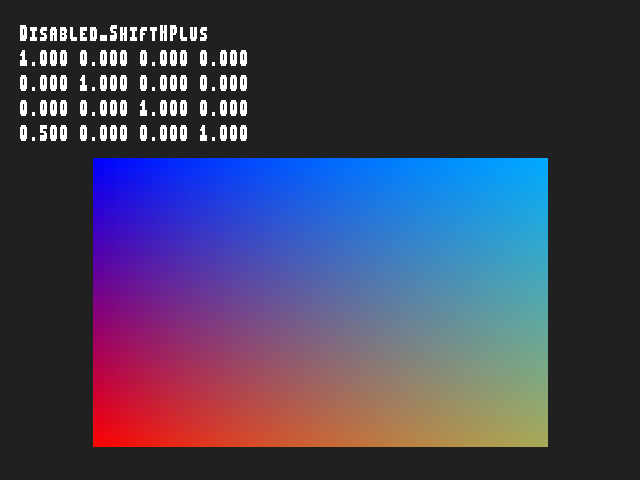 Golden image for Texgen_with_texture_matrix::Disabled_ShiftHPlus in xemu