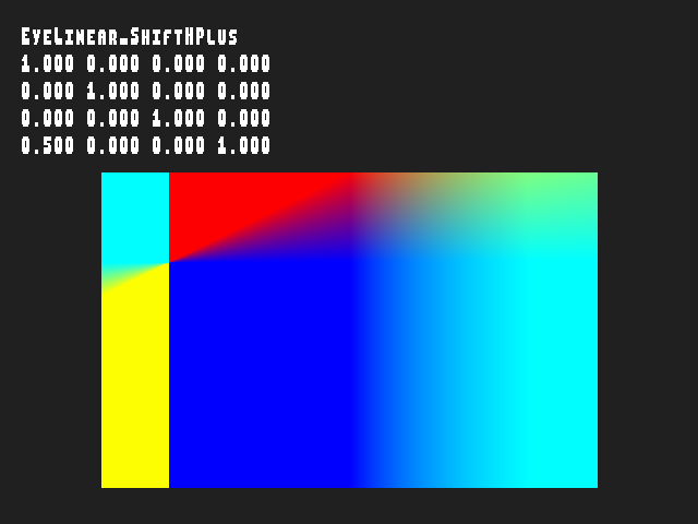 Golden image for Texgen_with_texture_matrix::EyeLinear_ShiftHPlus in xemu