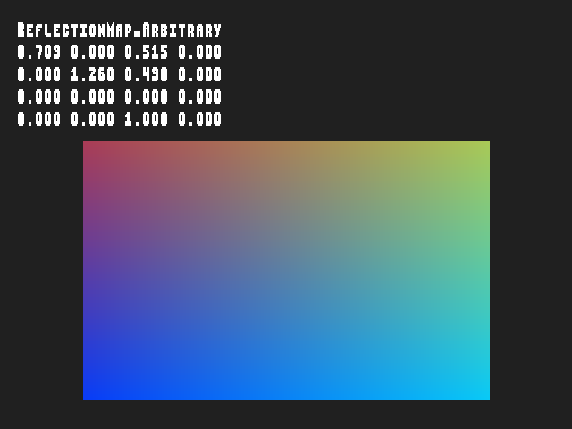 Golden image for Texgen_with_texture_matrix::ReflectionMap_Arbitrary in xemu