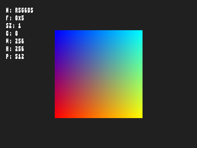 Golden image for Texture_render_target::TexFmt_R5G6B5 in xemu