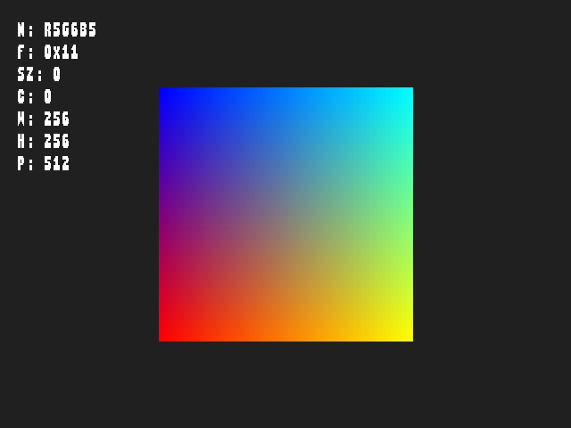 Golden image for Texture_render_target::TexFmt_R5G6B5_L in xemu