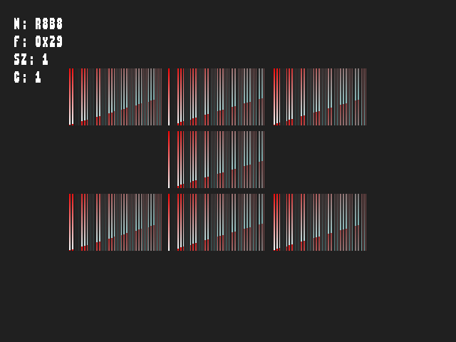 Golden image for Volume_texture::R8B8 in xemu