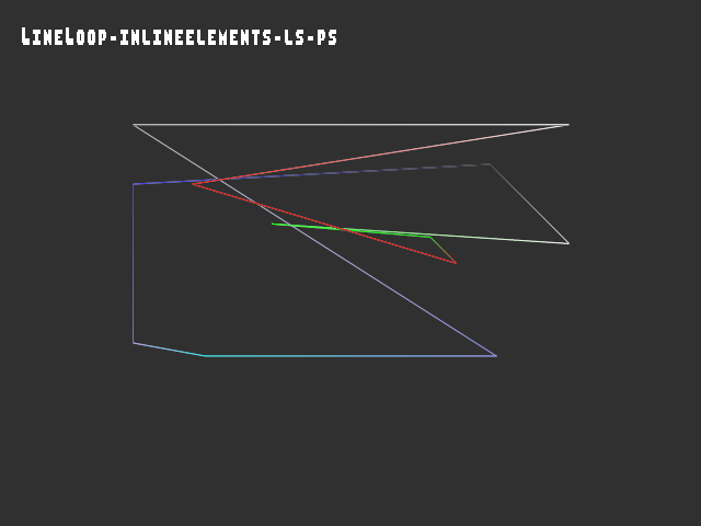 Golden image for 3D_primitive::LineLoop-inlineelements-ls-ps in xemu