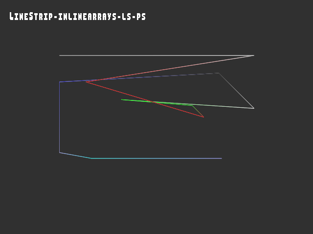 Golden image for 3D_primitive::LineStrip-inlinearrays-ls-ps in xemu