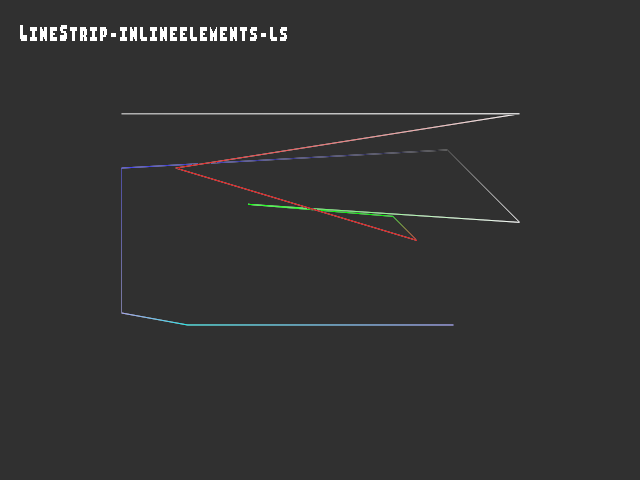 Golden image for 3D_primitive::LineStrip-inlineelements-ls in xemu