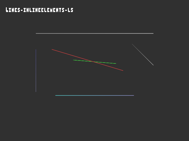 Golden image for 3D_primitive::Lines-inlineelements-ls in xemu