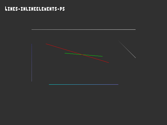 Golden image for 3D_primitive::Lines-inlineelements-ps in xemu