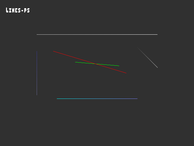 Golden image for 3D_primitive::Lines-ps in xemu