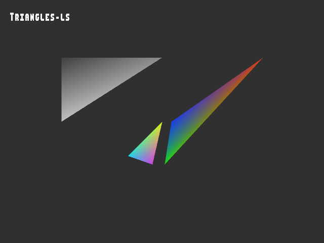Golden image for 3D_primitive::Triangles-ls in xemu