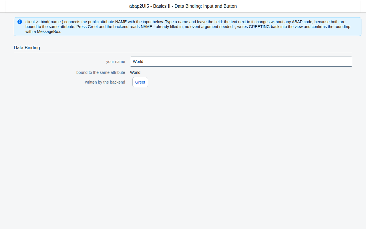 Data binding
