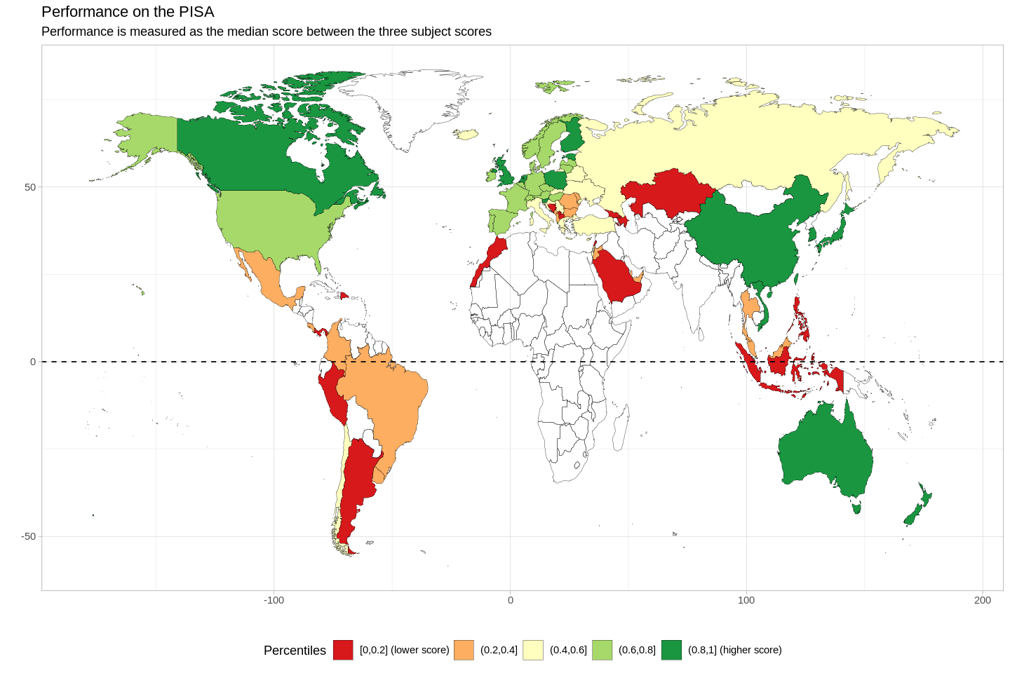 PISA choropleth