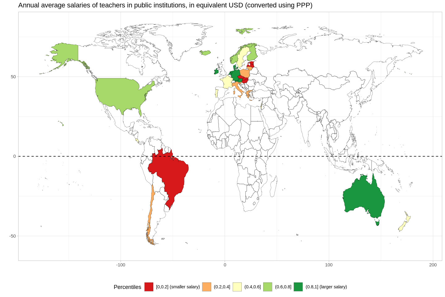 Salary choropleth