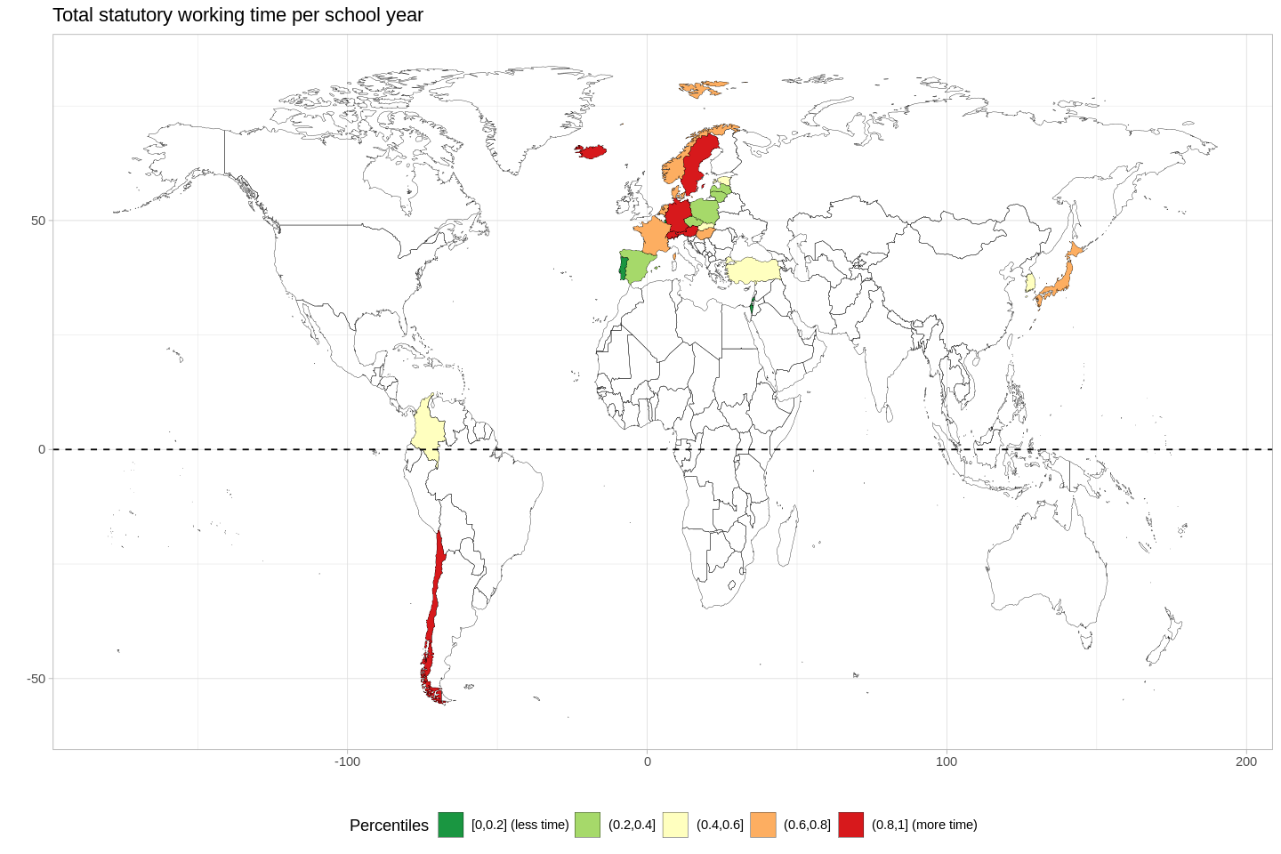 Time working choropleth