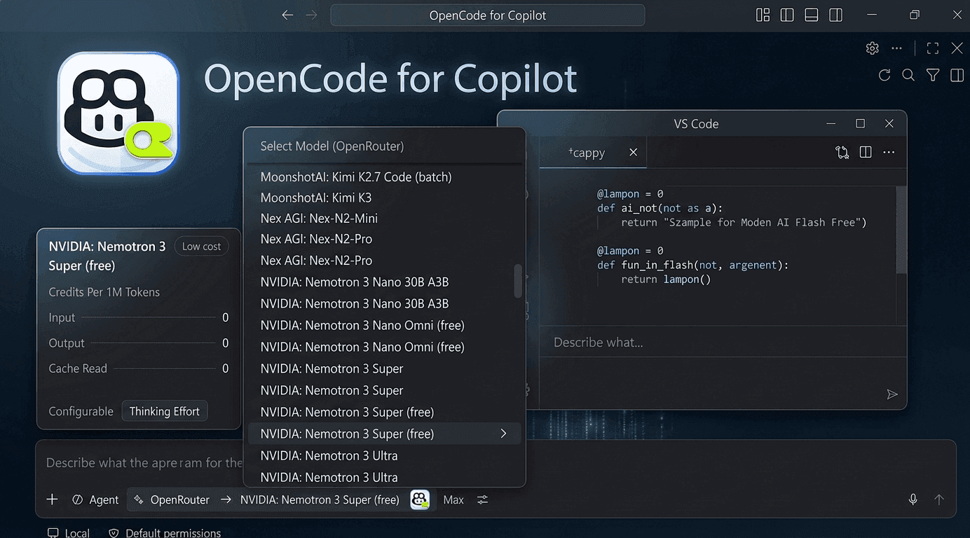 OpenRouter GPT-4o, Claude, DeepSeek and Gemini models in the Copilot Chat model picker