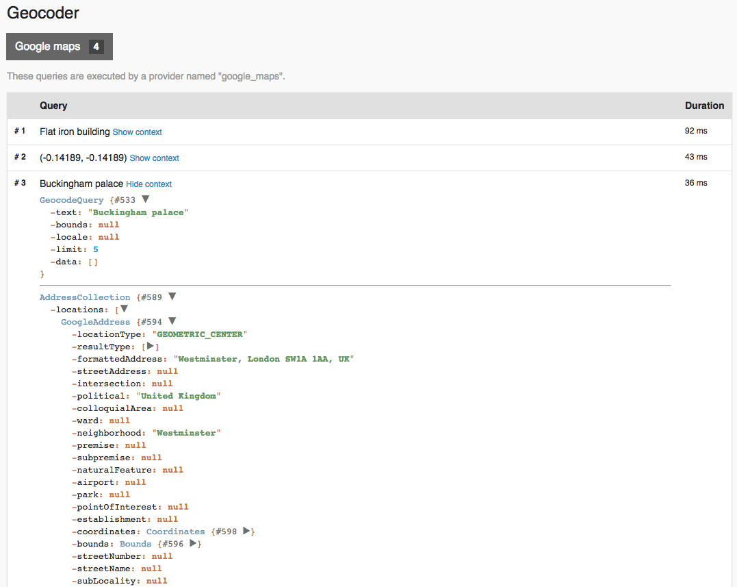 Example Profiler page