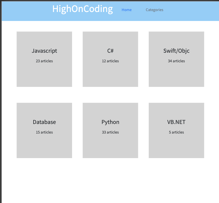 HighOnCoding Categories Bootstrap Mobile