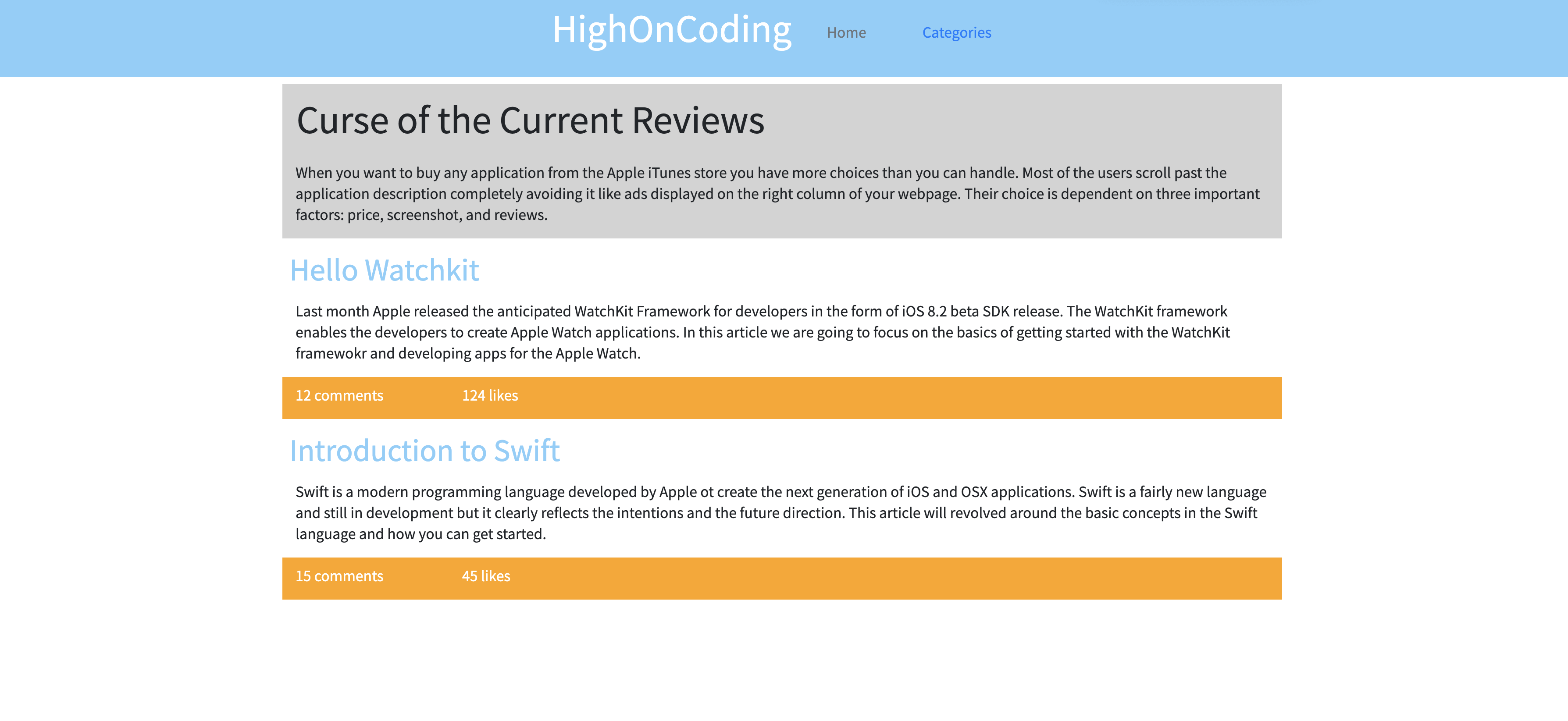 HighOnCoding Index Bootstrap