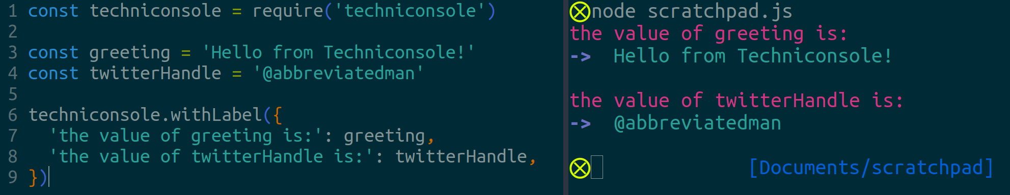 a screenshot of strings being used as keys in a `withLabel` call