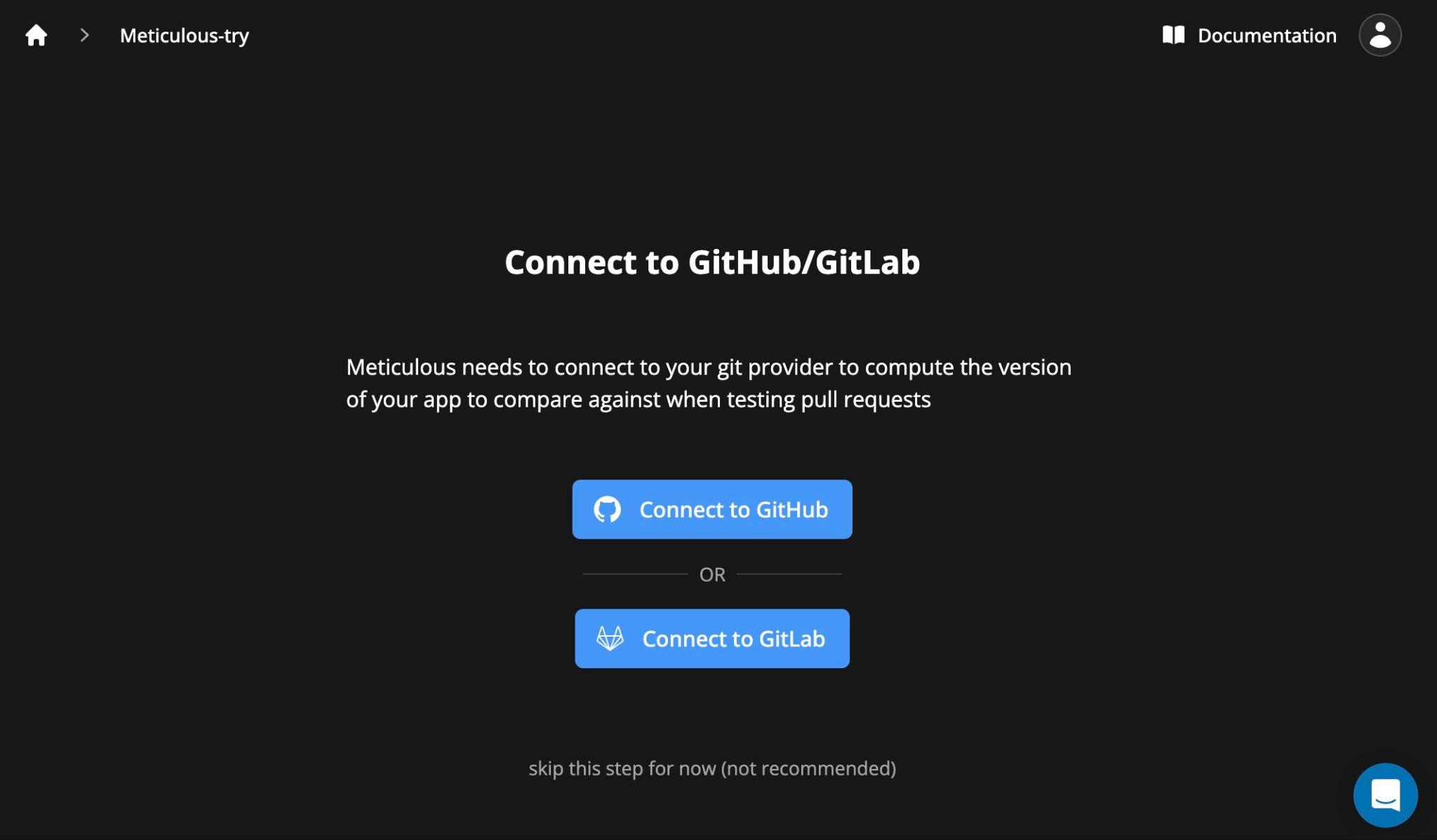 Meticulous GitHub GitLab integration