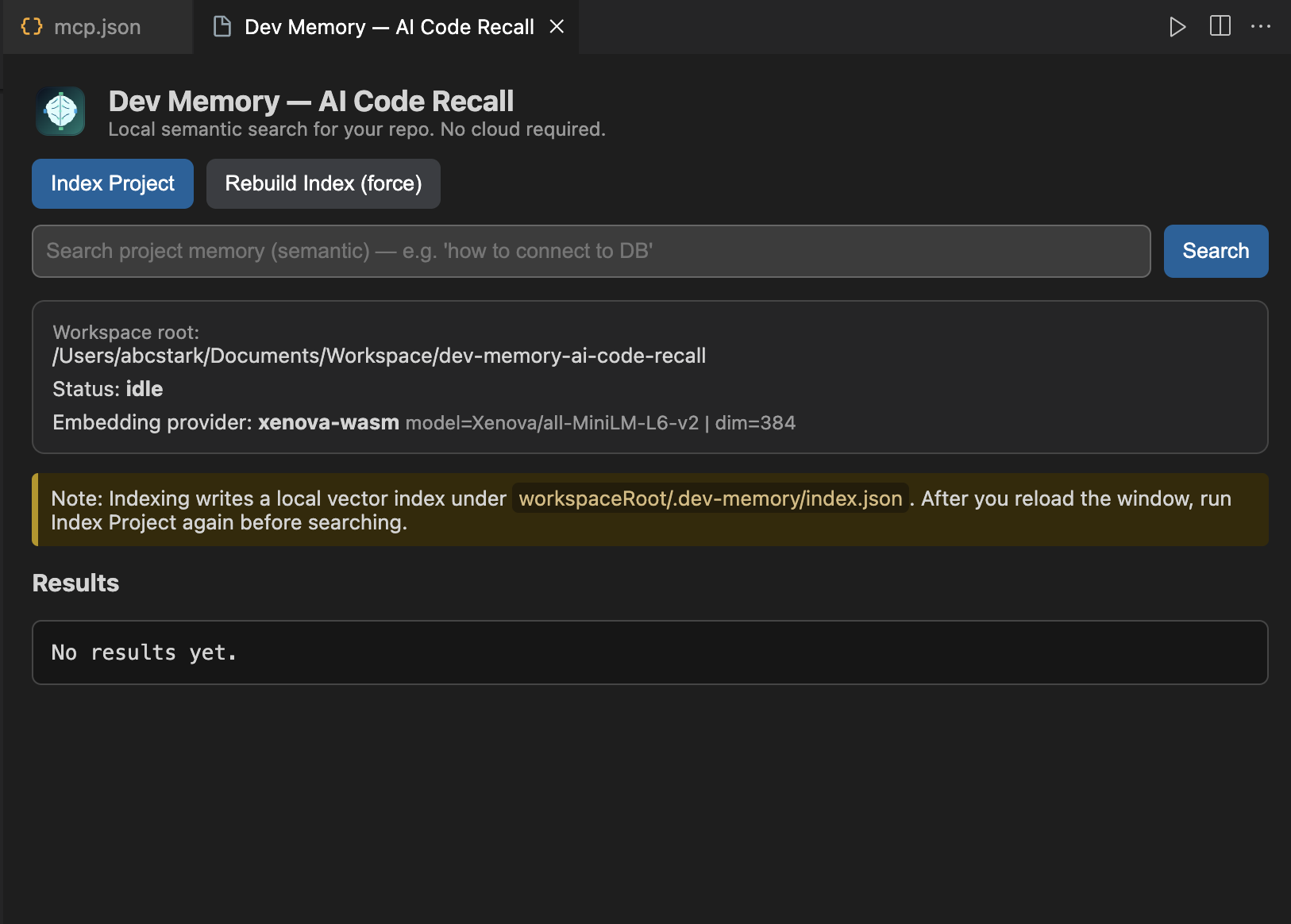 Dev Memory screenshot