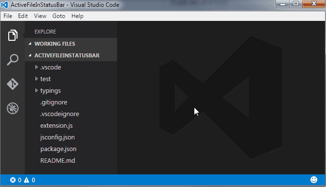ActiveFileInStatusBar in action