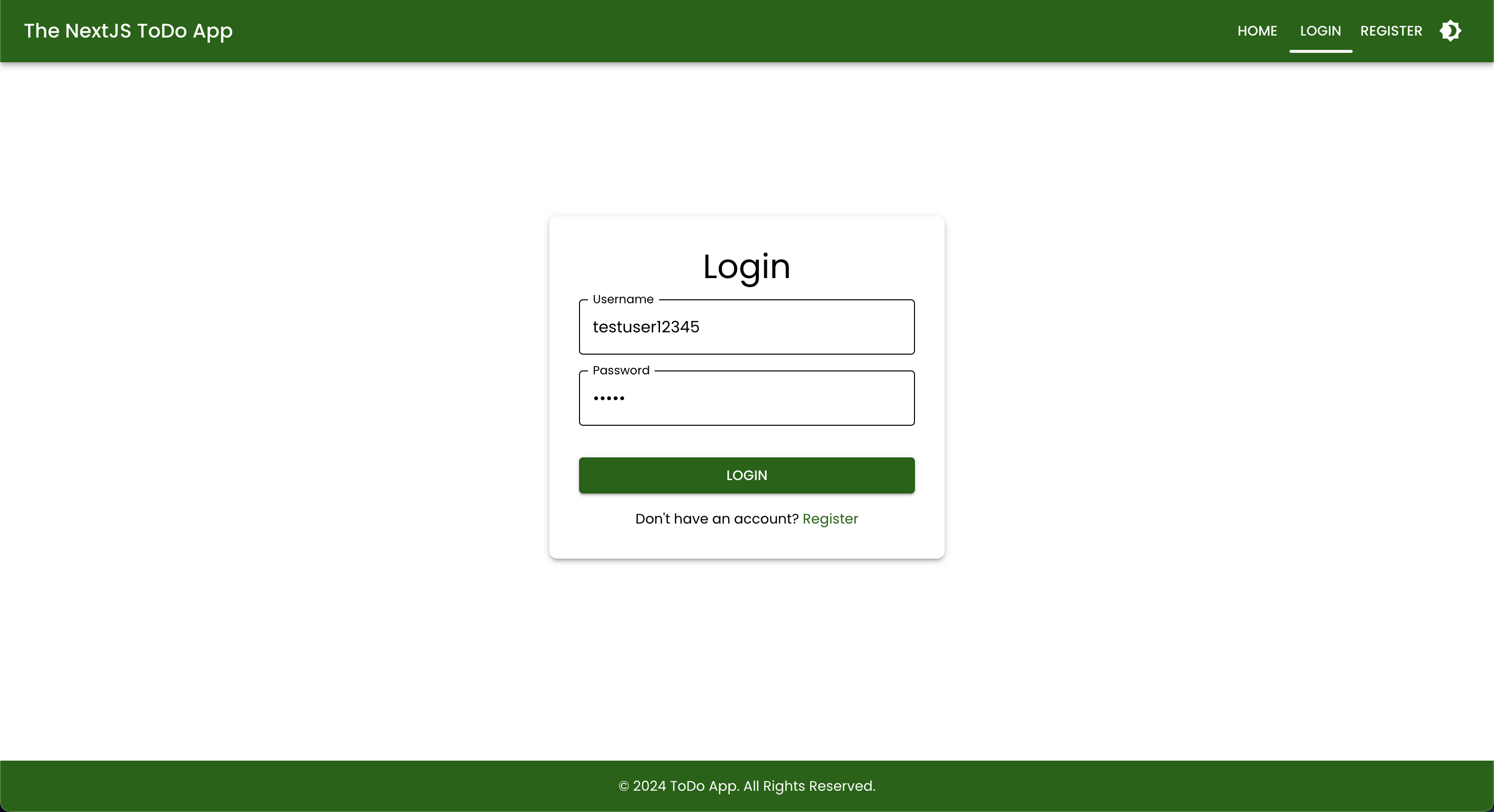 Login Page