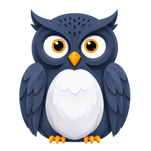 MudrikNow owl mascot