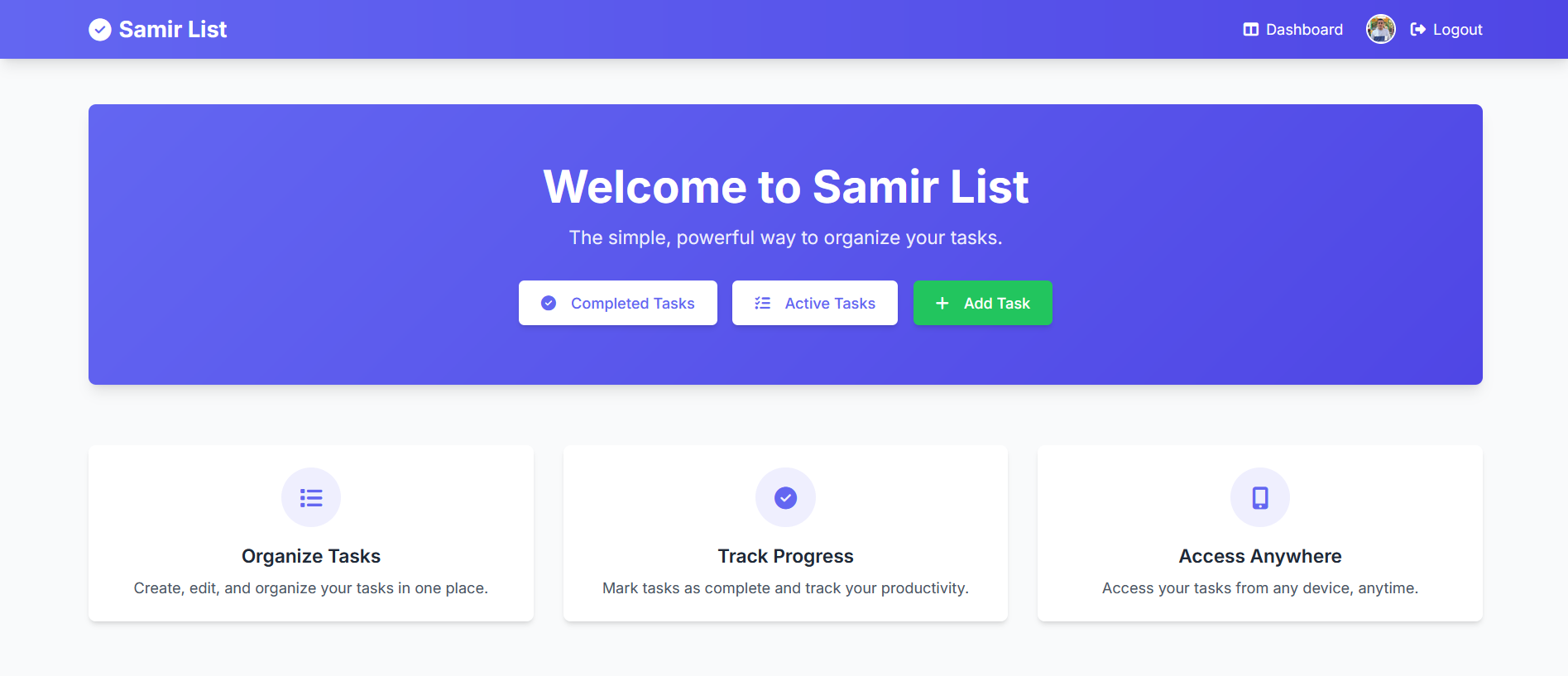 GitHub - abdallasamir04/Samir-List: A simple task management app built ...