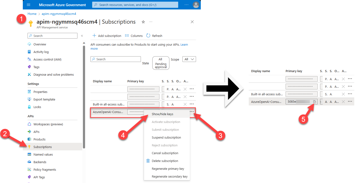 Get your APIM Subscription Key