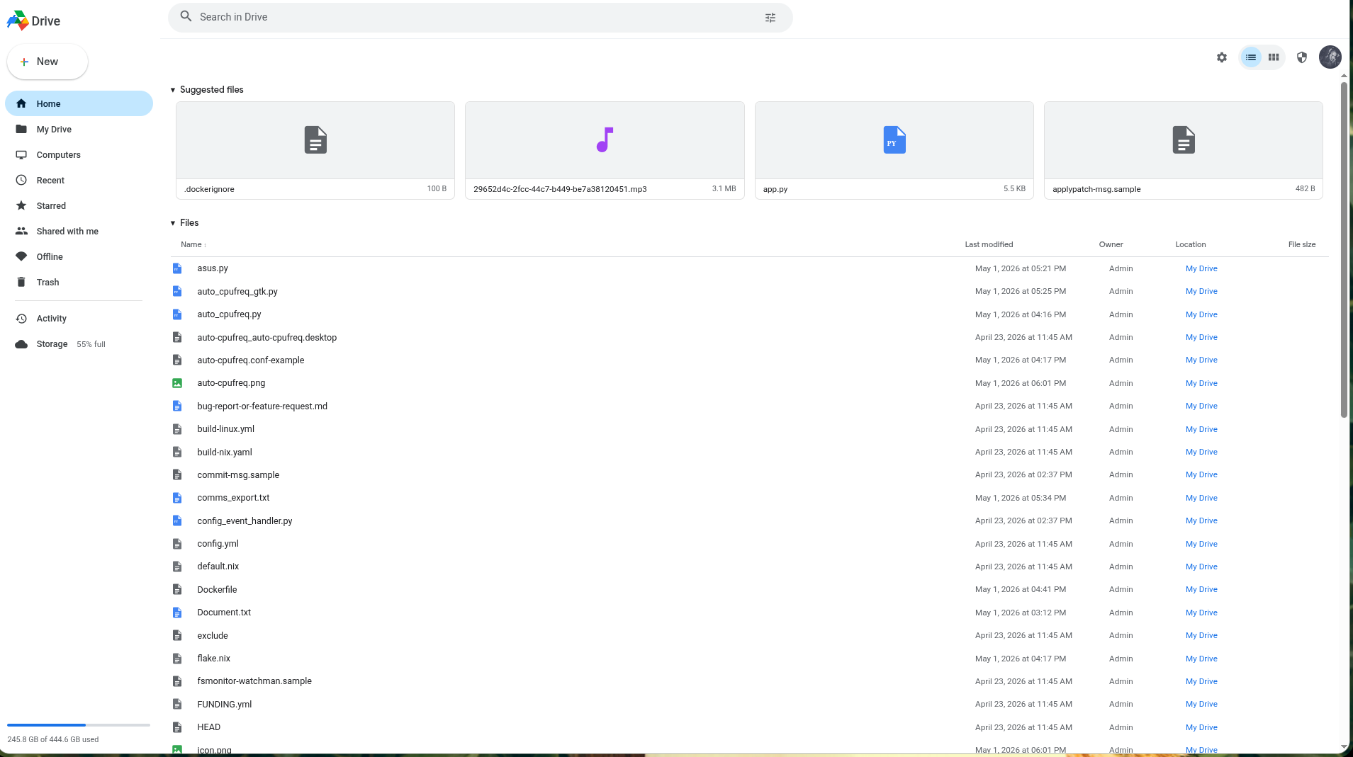 User Workspace
