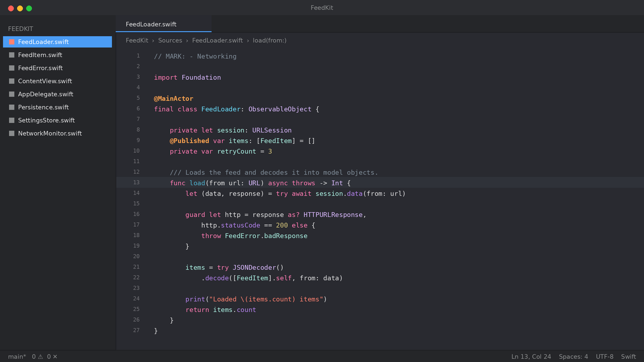 Xcode Classic Dark