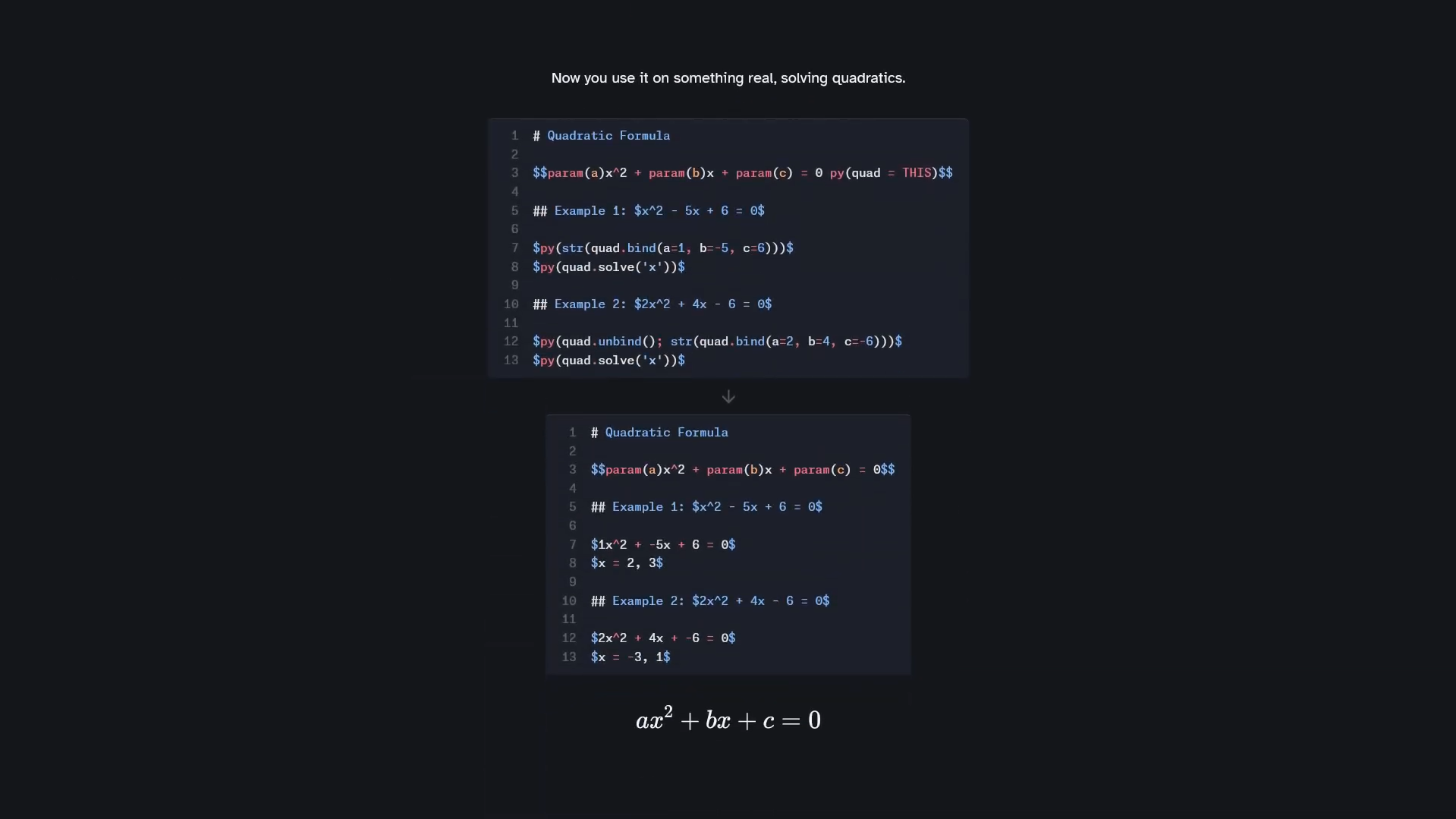 Markdown Math Solver