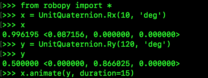 UnitQuaternion example code