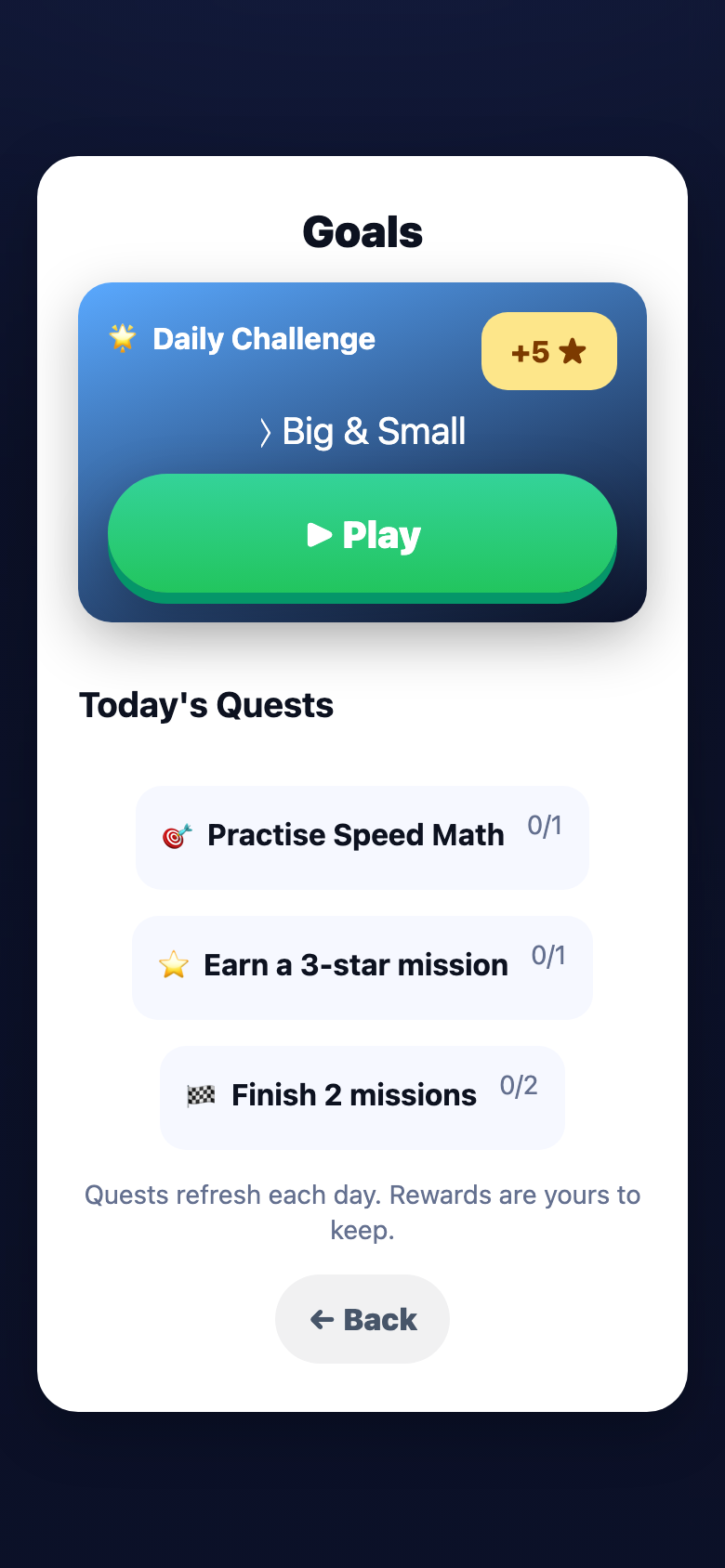 Daily Challenge and Quests
