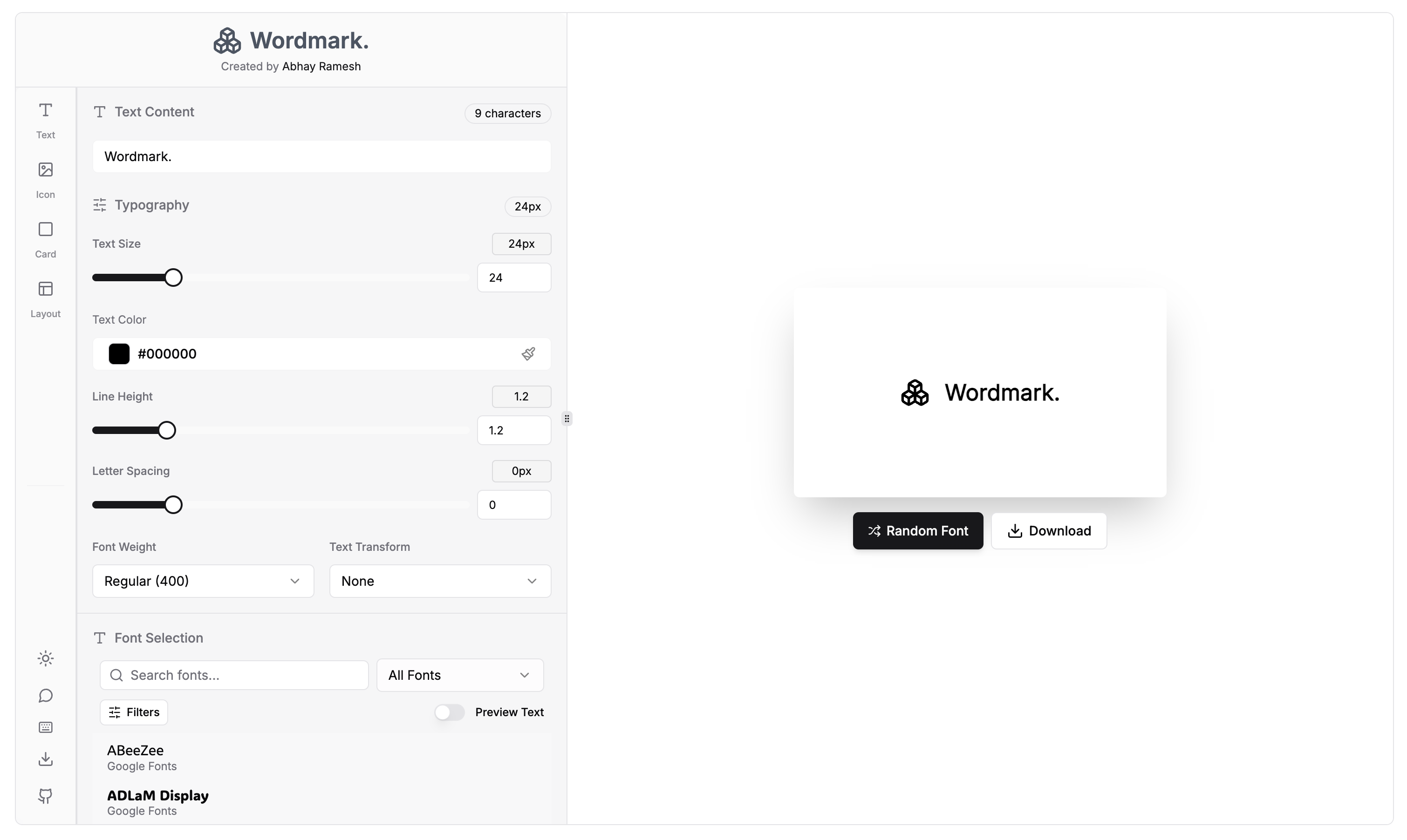 abhay-ramesh/Wordmark cover