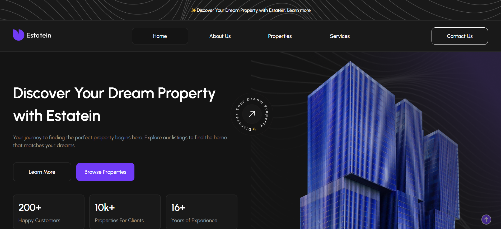 Estatein Home Page