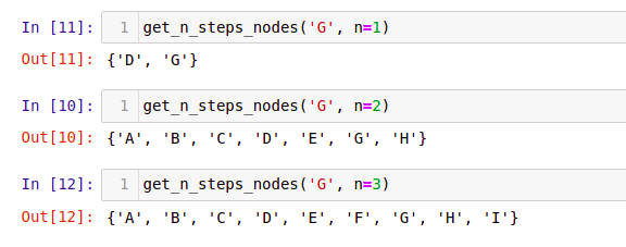 Result for n step