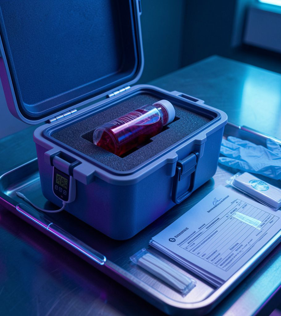 Sample transport and monitoring