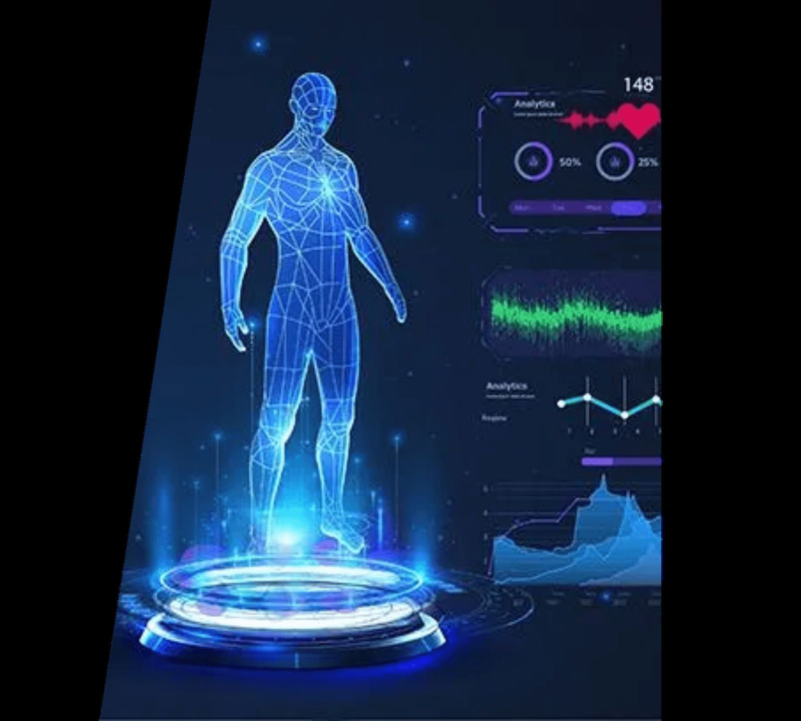 Digital human twin visualization