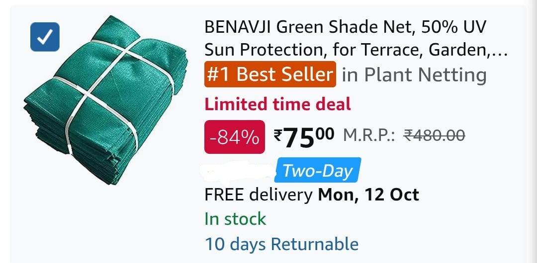 35% Off On Greenchef Stainless Steel Induction Bottom Pressure Cooker 2liter at Rs.729 Grab : GreenUV Protection Shade Net (6.5FT x 5FT) @ Rs.75