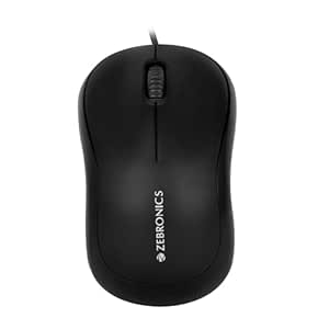 Looot🔥 ZEBRONICS Zeb-Comfort Wired USB Mouse, 3-Button, 1000 DPI Optical Sensor, Plug & Play, for Windows/Mac M.R.P.: ₹299 ₹99 67% off