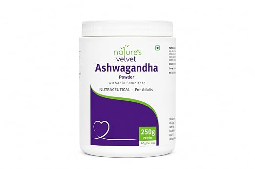 Natures Velvet Ashwagandha Powder Withania Somnifera 250g Pack of 1 ✅Deal Price: **₹170** ❌MRP: ₹700 Discount: **-76%** 👉