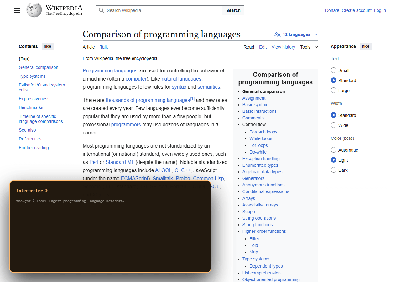 Interpreter Demo